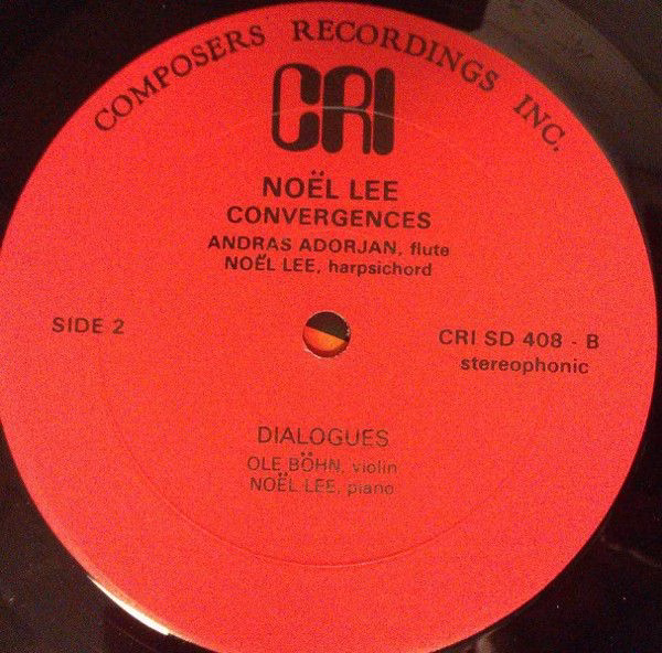 Composers Recordings, Inc. CRI SD 408 - Noël Lee - Music By Noël - Image 4