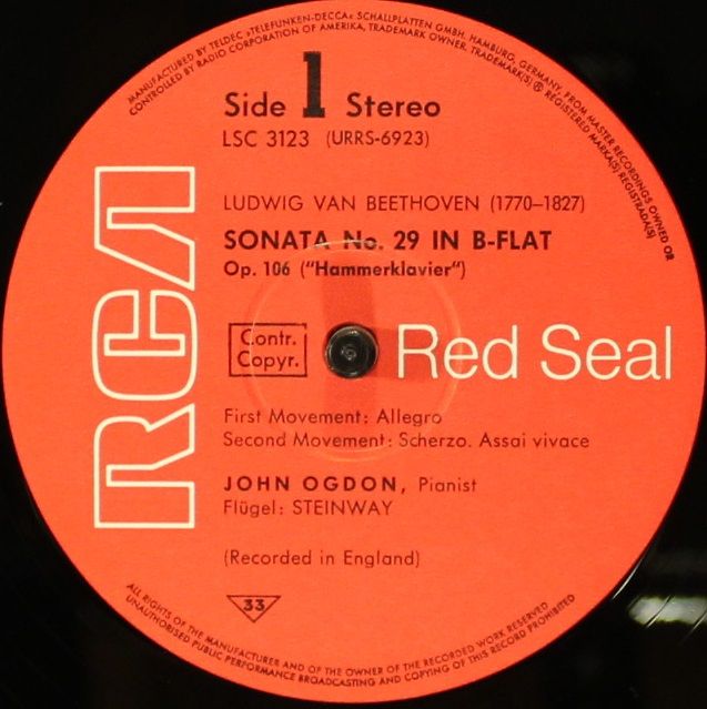 RCA Red Seal LSC-3123 - Ludwig van Beethoven, John Ogdon - Beeth - Image 3
