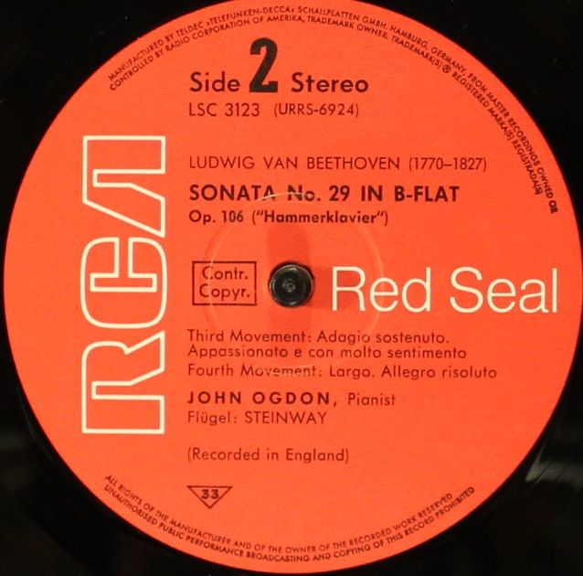 RCA Red Seal LSC-3123 - Ludwig van Beethoven, John Ogdon - Beeth - Image 4