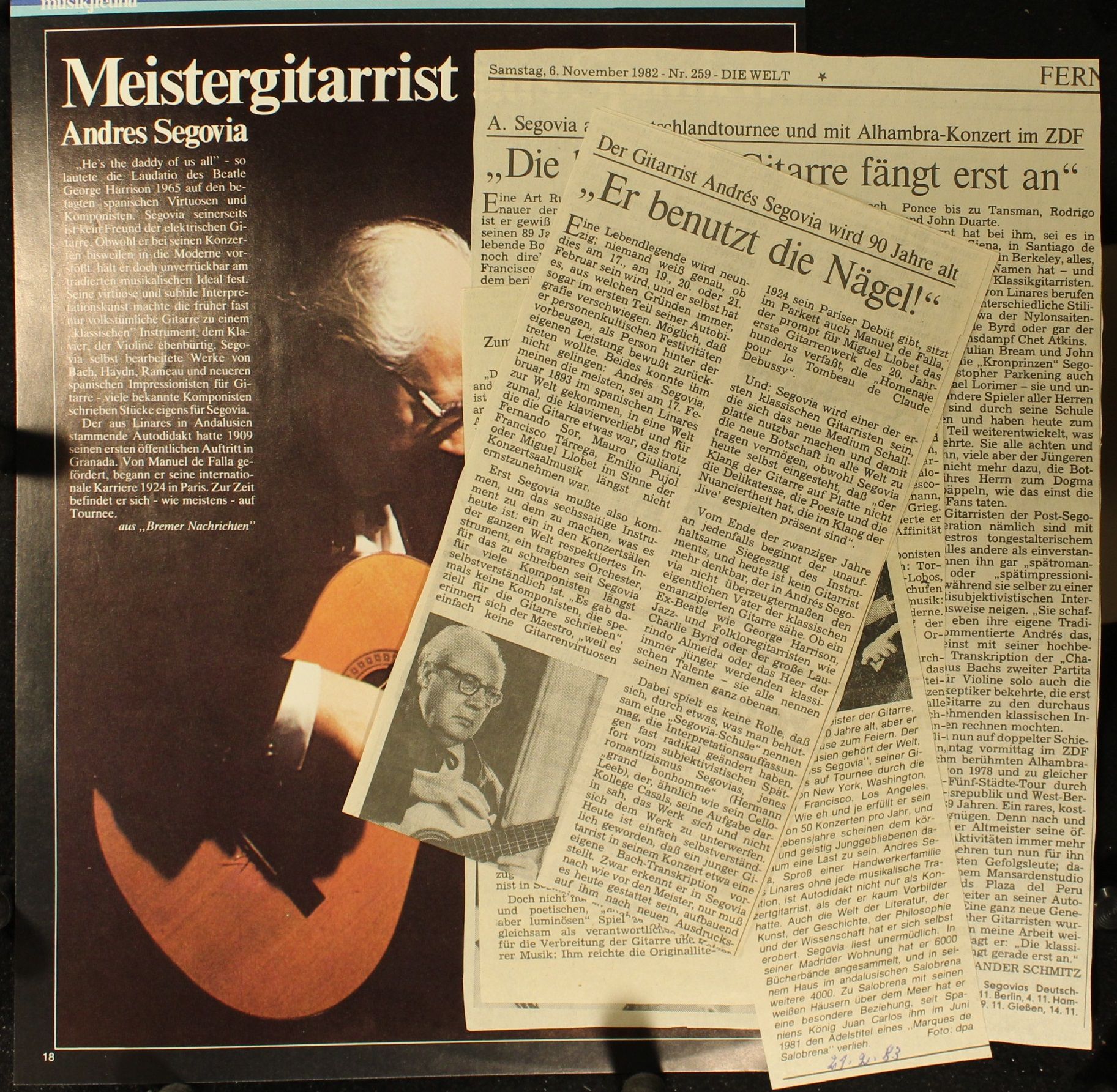 MCA Records MACS 1032 - Andrés Segovia - Segovia On Stage - Image 3