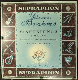 Supraphon LPV 56 - Johannes Brahms, Rundfunk-Sinfonie-Orchester