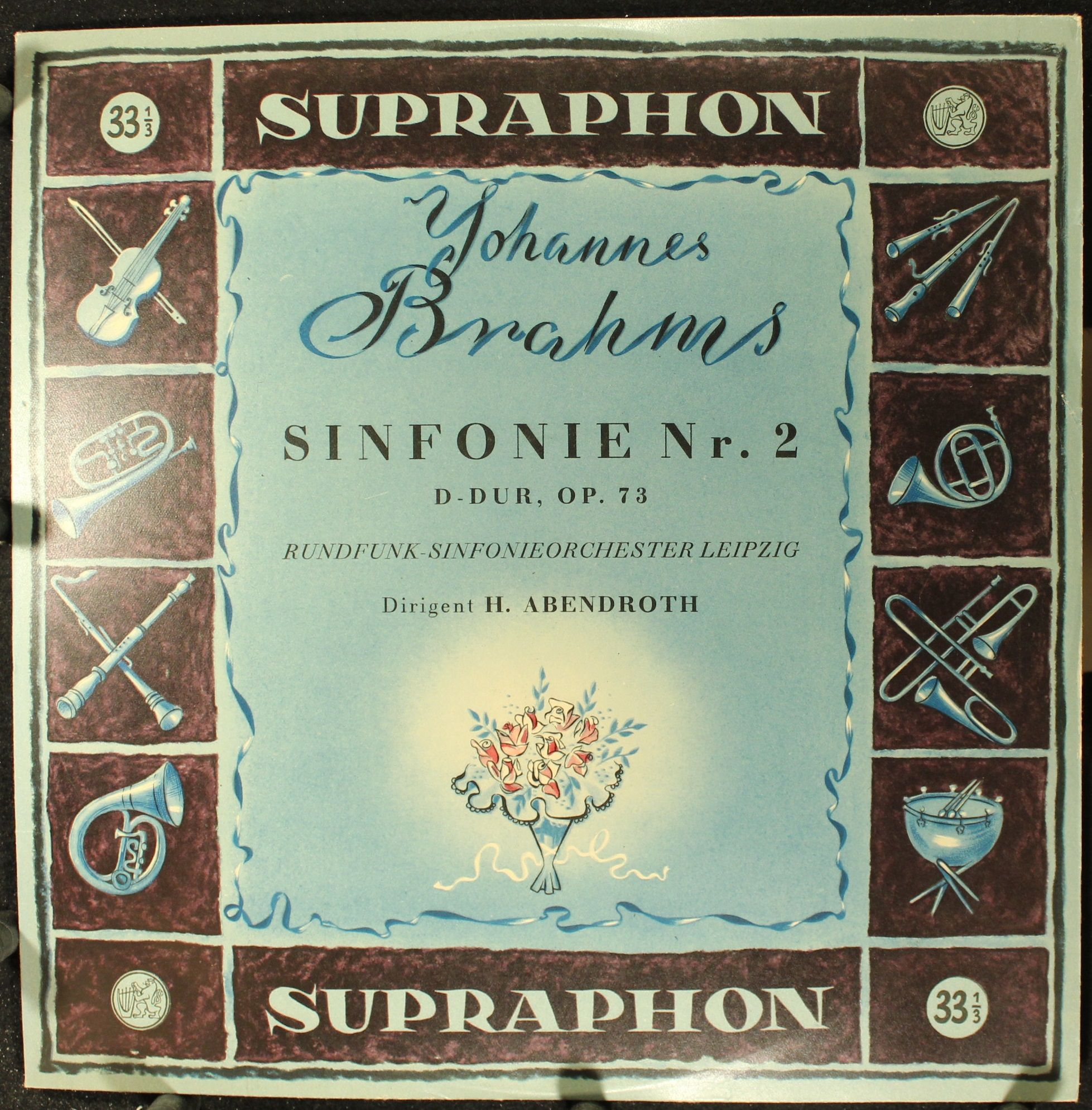Supraphon LPV 56 - Johannes Brahms, Rundfunk-Sinfonie-Orchester