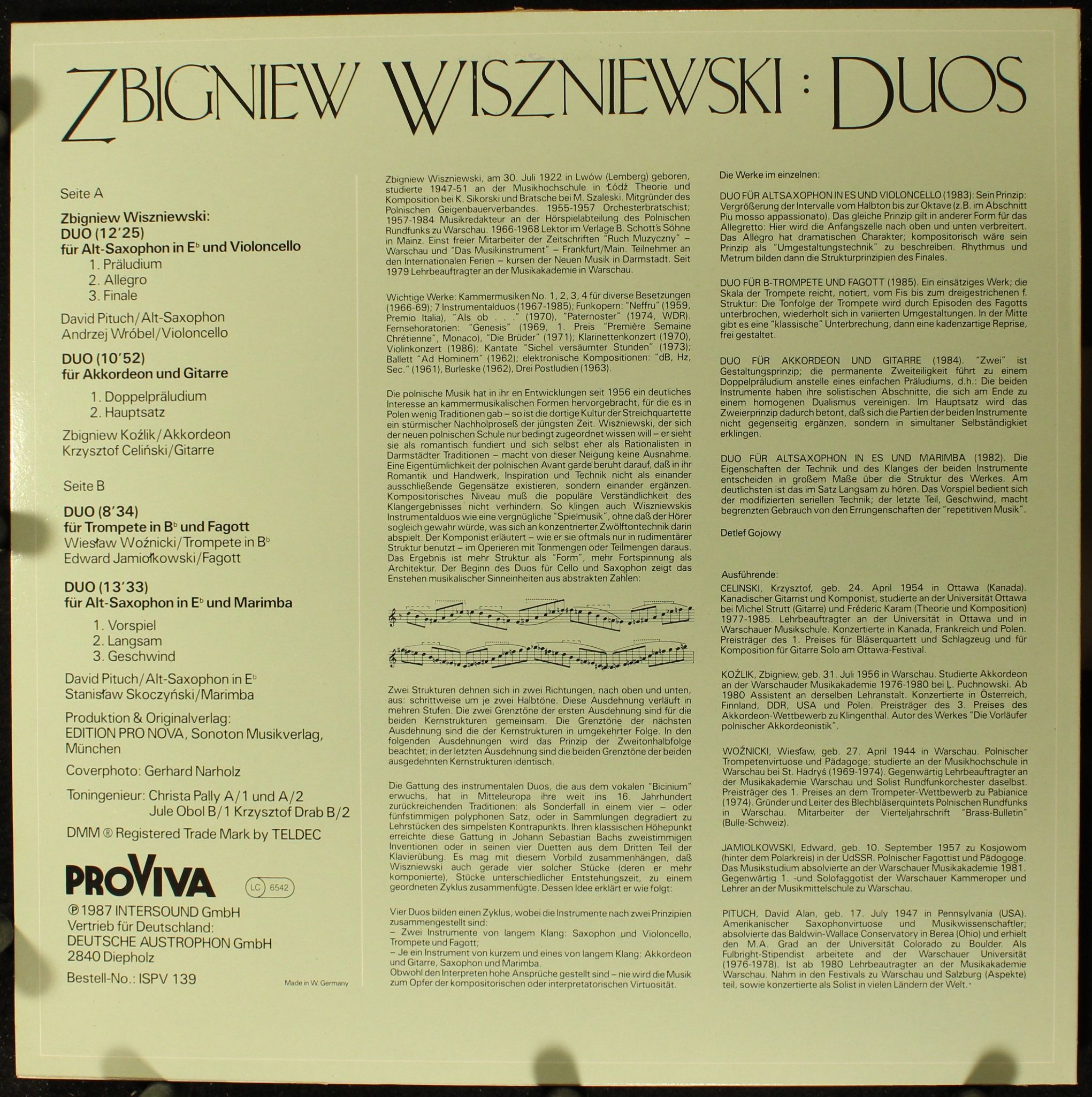 Pro Viva ISPV 139 - Zbigniew Wiszniewski, David Pituch, Andrzej - Image 2