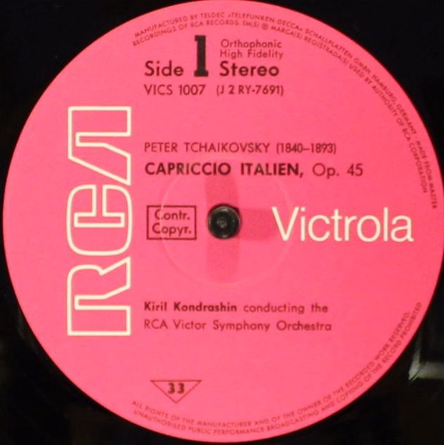 RCA Victrola VICS 1007 - Pyotr Ilyich Tchaikovsky, Nikolai Rimsk - Image 4