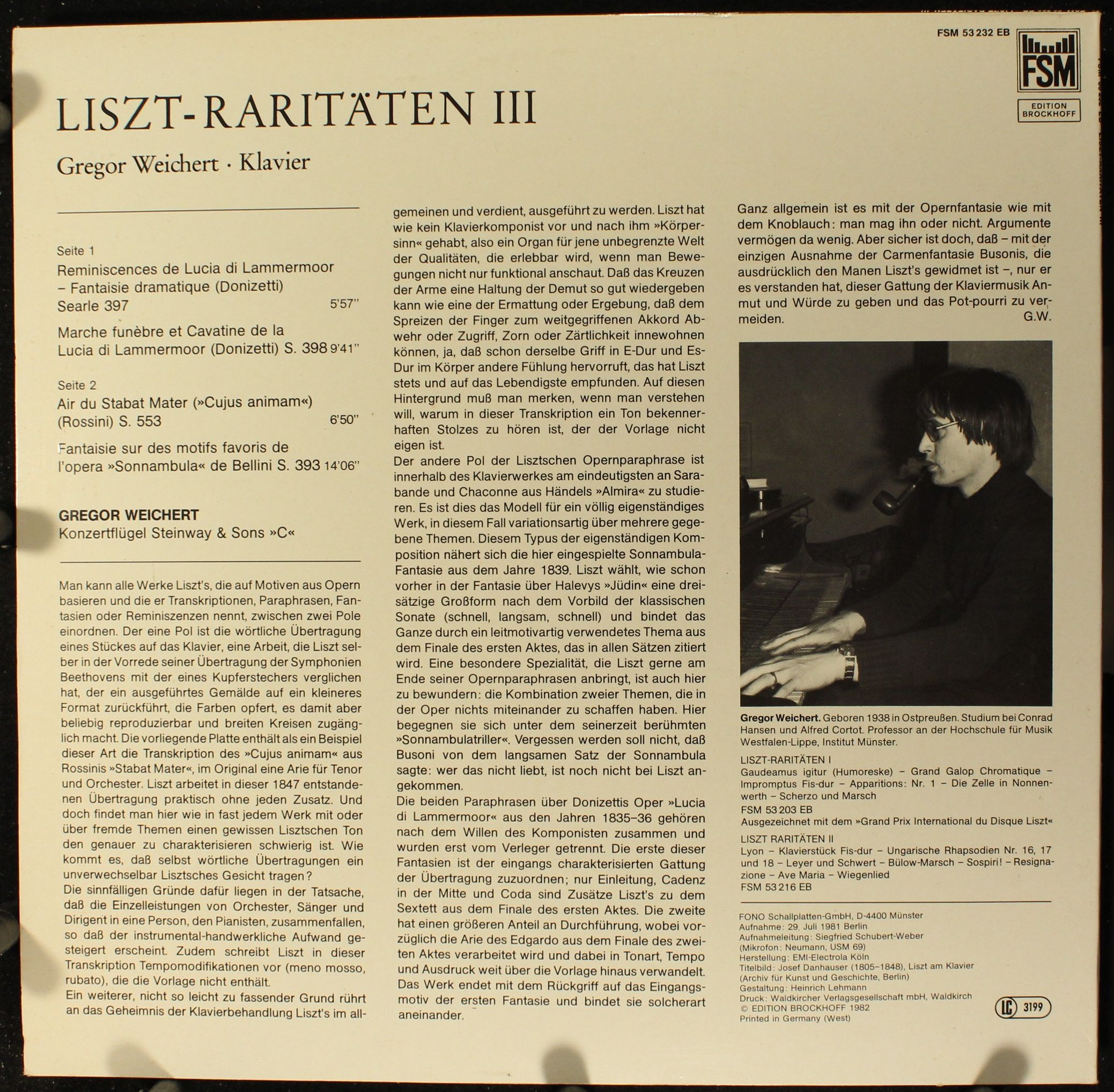 FSM Edition Brockhoff FSM 53 232 EB - Franz Liszt, Gregor Weiche - Image 2