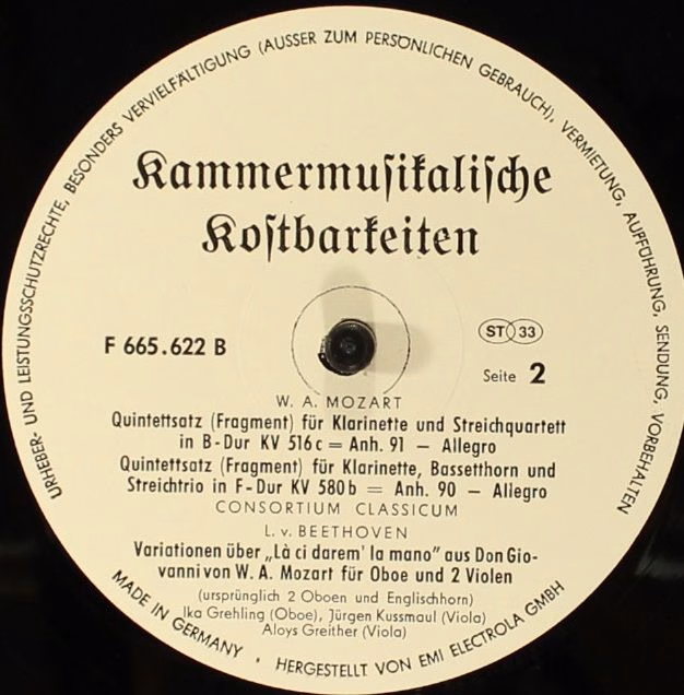 Not On Label F 665 622 - Wolfgang Amadeus Mozart, Franz Schubert - Image 4