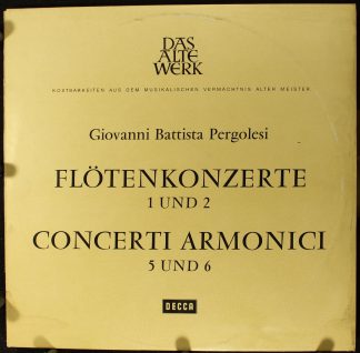 DECCA SAWD 9932-B - Giovanni Battista Pergolesi - Flötenkonzerte