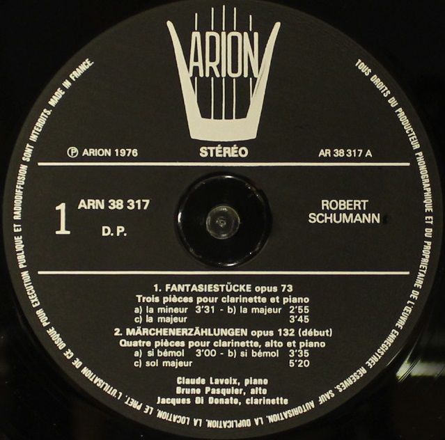 ARION ARN 38 317 - Robert Schumann, Claude Lavoix, Bruno Pasquie - Image 5