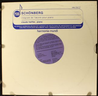 Harmonia Mundi HMU 752 - Arnold Schoenberg, Claude Helffer - Int