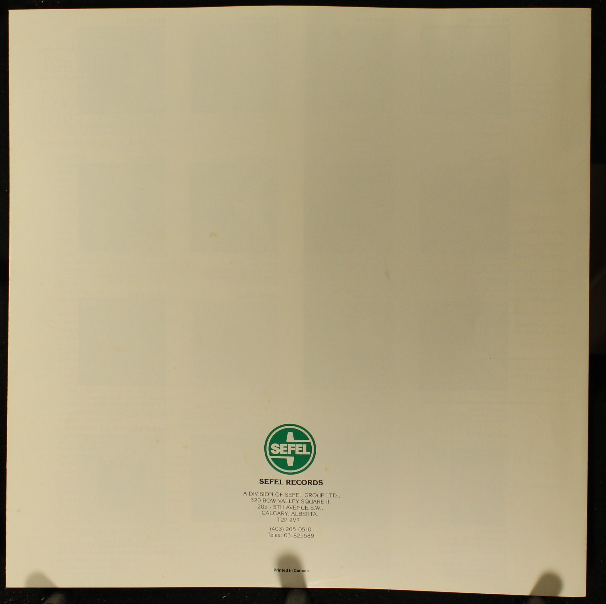 Sefel Records SEFD 5029 - Gloria Saarinen - Gloria Saarinen Play - Image 4