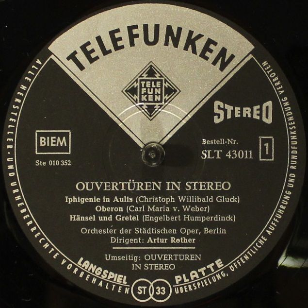 Telefunken SLT 43011-B - Christoph Willibald Gluck, Carl Maria v - Image 3