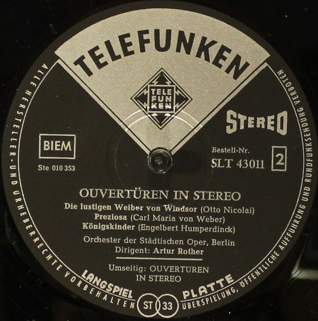 Telefunken SLT 43011-B - Christoph Willibald Gluck, Carl Maria v - Image 4