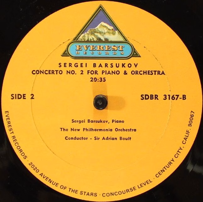 Everest SDBR 3167 - Sergei Barsukov, Sir Adrian Boult, New Philh - Image 4
