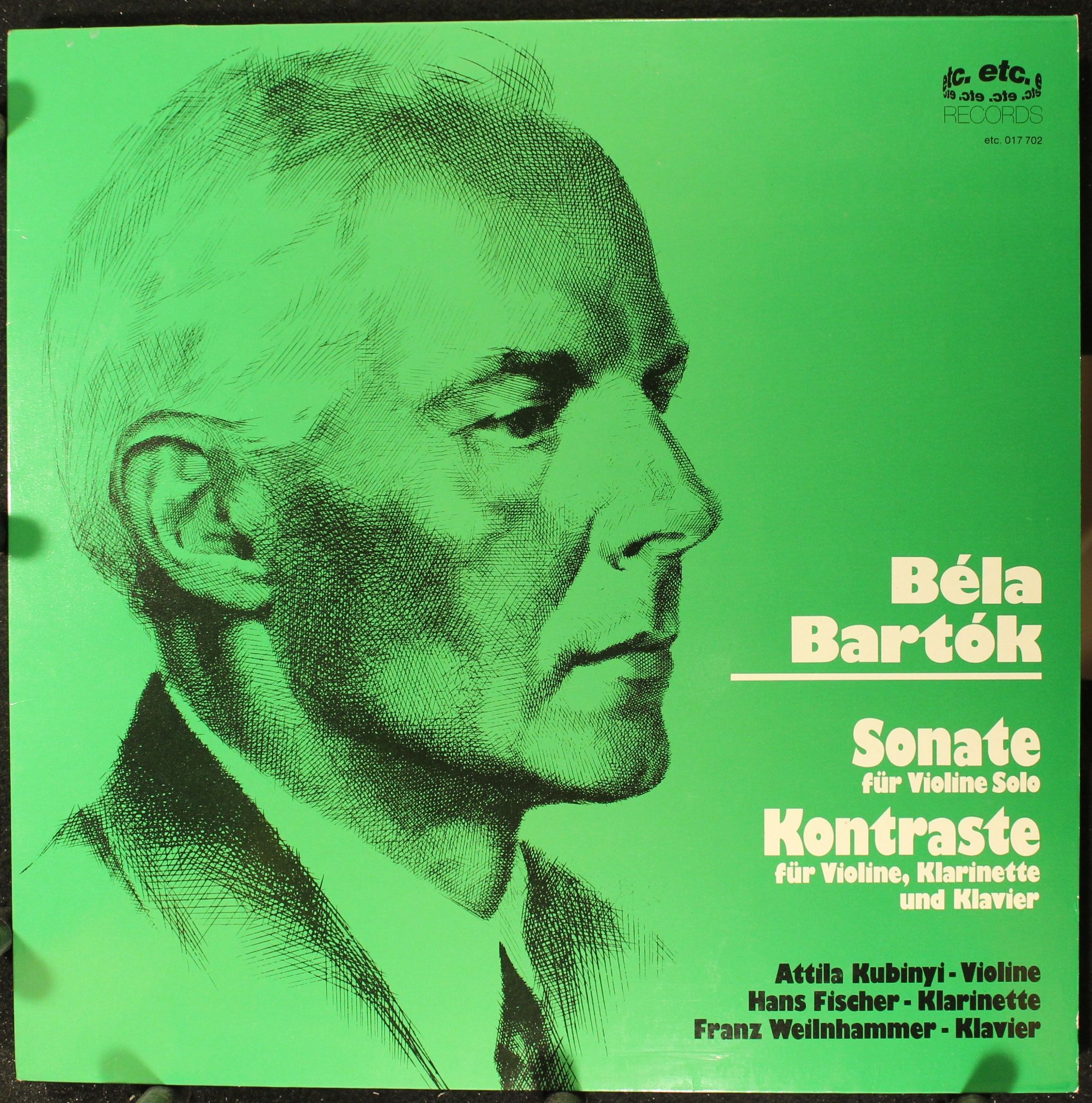 Etc. Records 017 702 - Béla Bartók, Attila Kubinyi, Hans Fischer