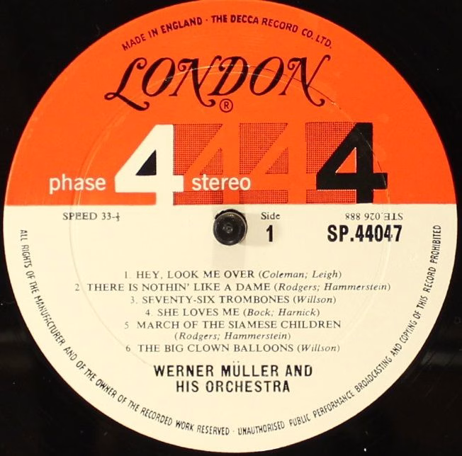 London Records SP 44047 - Werner Müller Und Sein Orchester - Wer - Image 5