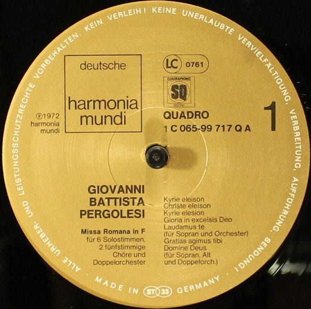 Deutsche Harmonia Mundi 1C 065-99 717 Q - Giovanni Battista Perg - Image 5