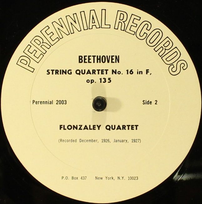 Perennial Records (3) 2003 - Ludwig van Beethoven, Flonzaley Qua - Image 5