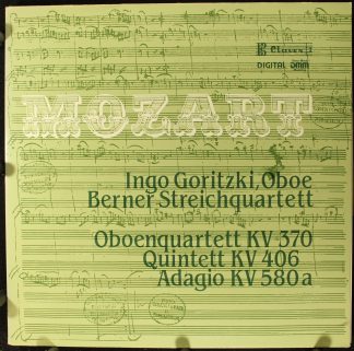 Claves D 8406 - Wolfgang Amadeus Mozart, Ingo Goritzki, Berner S