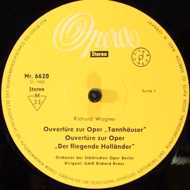 Columbia OS-3357 - Richard Wagner, Orchester Der Städtischen Ope - Image 3