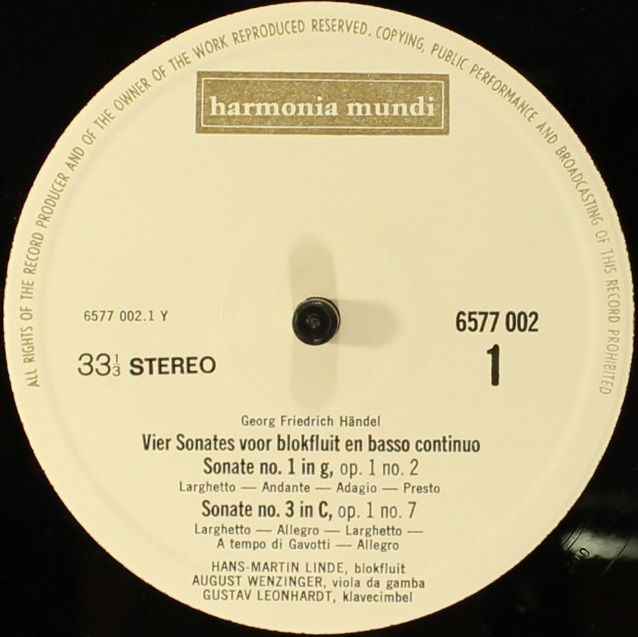 Harmonia Mundi 6577 002 - Georg Friedrich Händel, Hans-Martin Li - Image 4