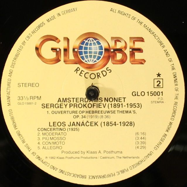 Globe GLO 15001 - Amsterdams Nonet - Amsterdams Nonet - Image 4