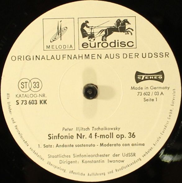 Eurodisc S 73 603 KK - Pyotr Ilyich Tchaikovsky, Russian State S - Image 4