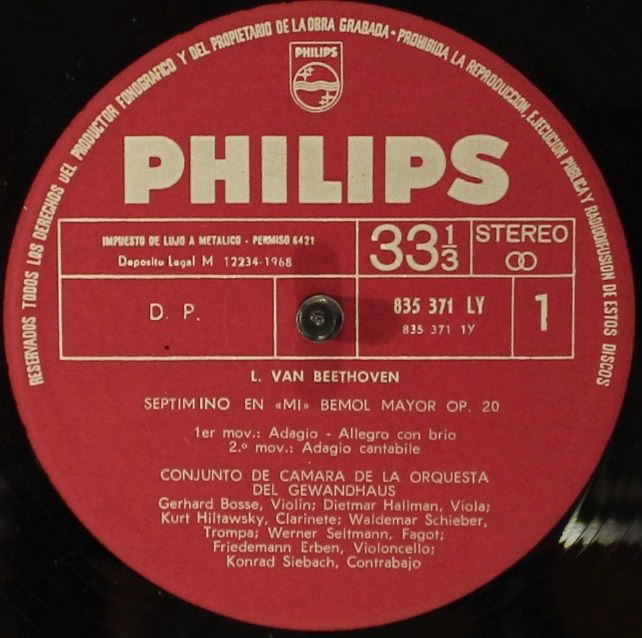 Philips 835 371 LY - Ludwig van Beethoven, Gewandhaus-Kammermusi - Image 3
