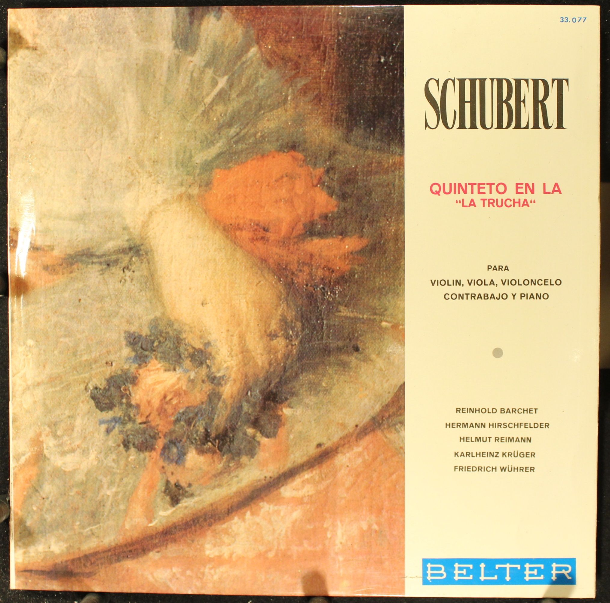 Belter 33.077 - Franz Schubert - Quinteto En La "La Trucha"