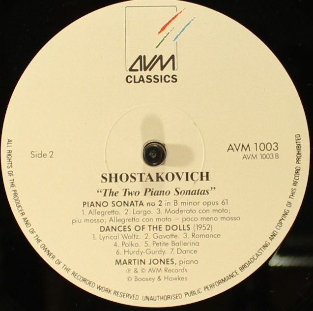 AVM Classics AVM1003 - Dmitri Shostakovich, Martin Jones (3) - T - Image 3