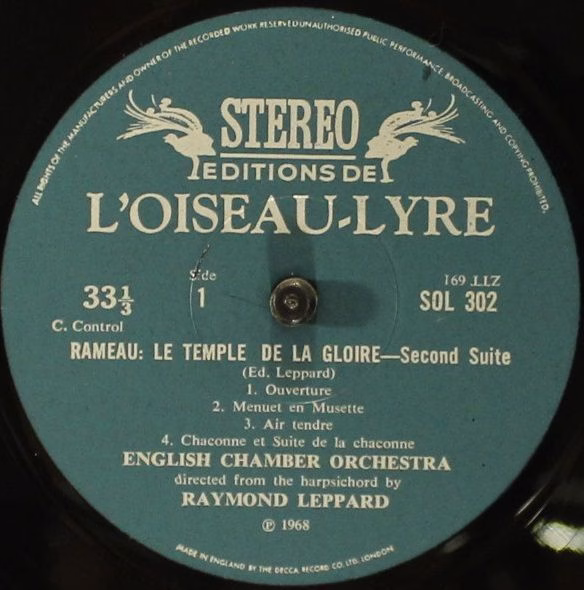 L'Oiseau-Lyre SOL 302 - Jean-Philippe Rameau, André Campra, Engl - Image 4