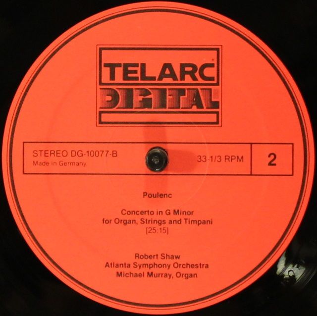 Telarc DG-10077 - Francis Poulenc, Robert Shaw, Atlanta Symphony - Image 3