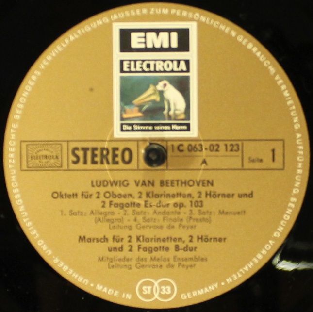 EMI Electrola 1C 063-02 123 - Ludwig van Beethoven, Melos Ensemb - Image 4