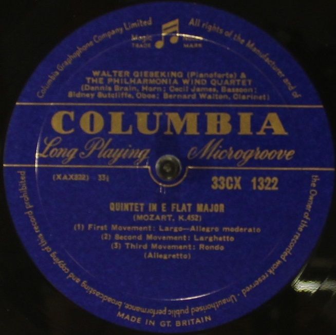 Columbia 33CX 1322 - Wolfgang Amadeus Mozart, Ludwig van Beethov - Image 3