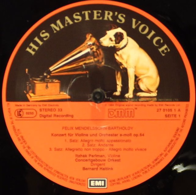 His Master's Voice Digital 27 0105 1 - Felix Mendelssohn-Barthol - Image 3