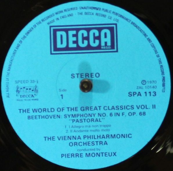DECCA SPA 113 - Ludwig van Beethoven, Pierre Monteux, Wiener Phi - Image 5
