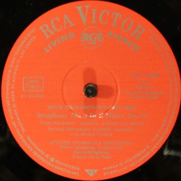 RCA RR 6020-S - Pyotr Ilyich Tchaikovsky, Boston Symphony Orches - Image 4