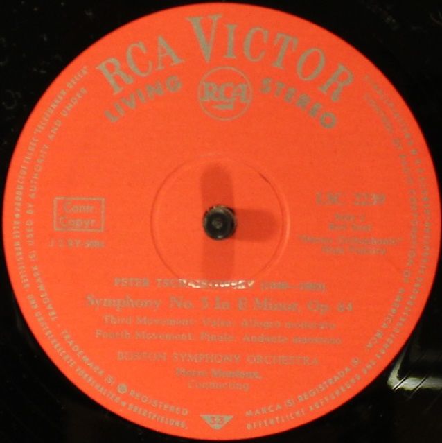 RCA RR 6020-S - Pyotr Ilyich Tchaikovsky, Boston Symphony Orches - Image 5