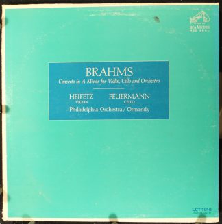 RCA Victor Red Seal LCT-1016 - Johannes Brahms, Jascha Heifetz,