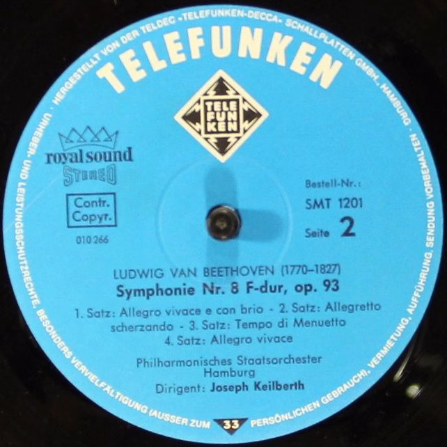 Telefunken SMT 1201 - Ludwig van Beethoven, Philharmonisches Sta - Image 4