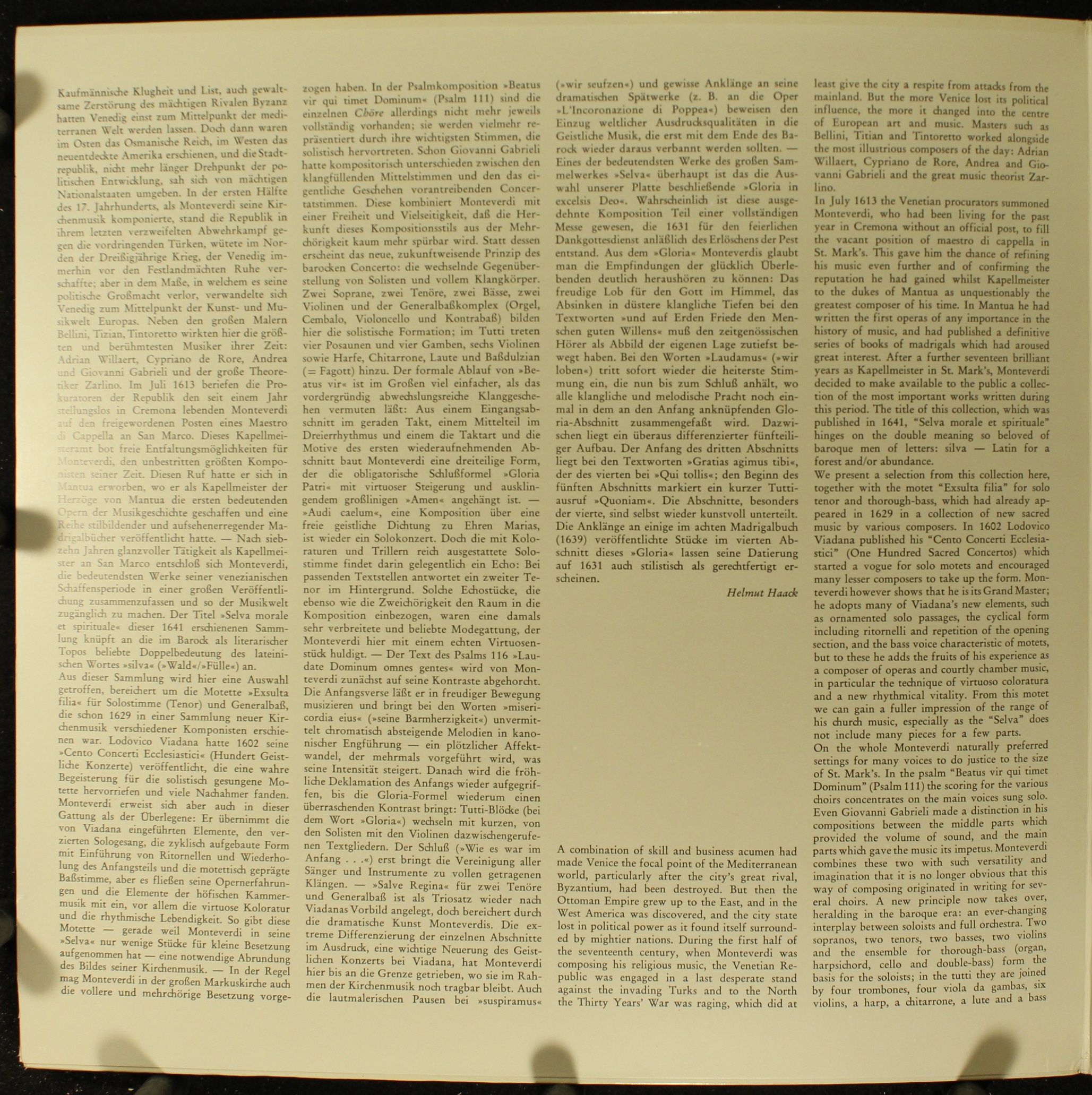 Archiv Produktion 2533 137 - Claudio Monteverdi, Dorothy Dorow, - Image 4