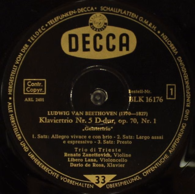 DECCA BLK 16176 - Ludwig van Beethoven, Wolfgang Amadeus Mozart, - Image 4