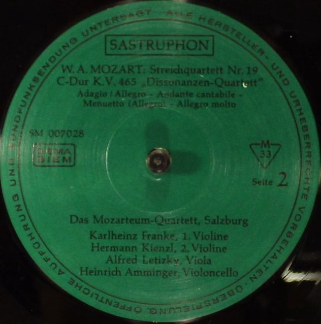 Sastruphon SM 007 028 - Joseph Haydn, Wolfgang Amadeus Mozart, M - Image 4