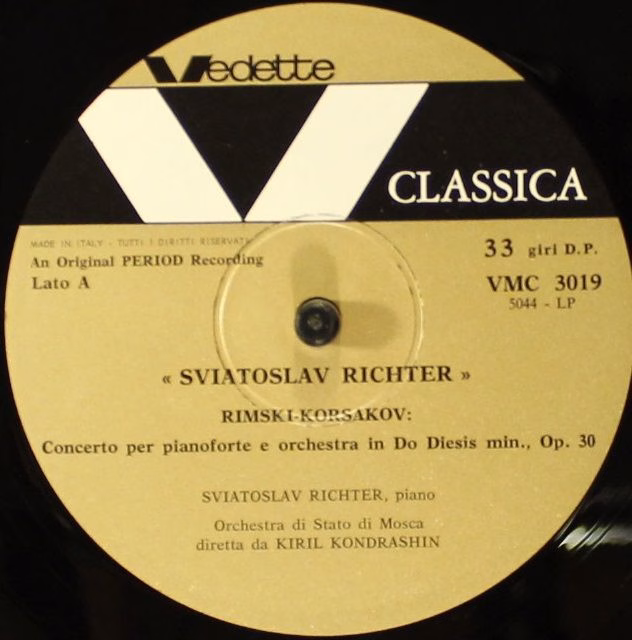 Vedette Records VMC 3019 - Sviatoslav Richter, Nikolai Rimsky-Ko - Image 3