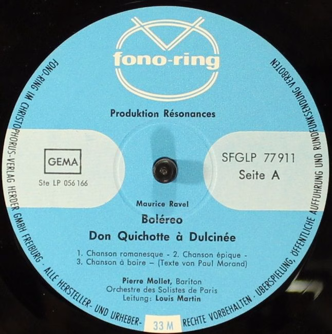 Christophorus SFGLP 77911 - Maurice Ravel, Orchestre Des Soliste - Image 3