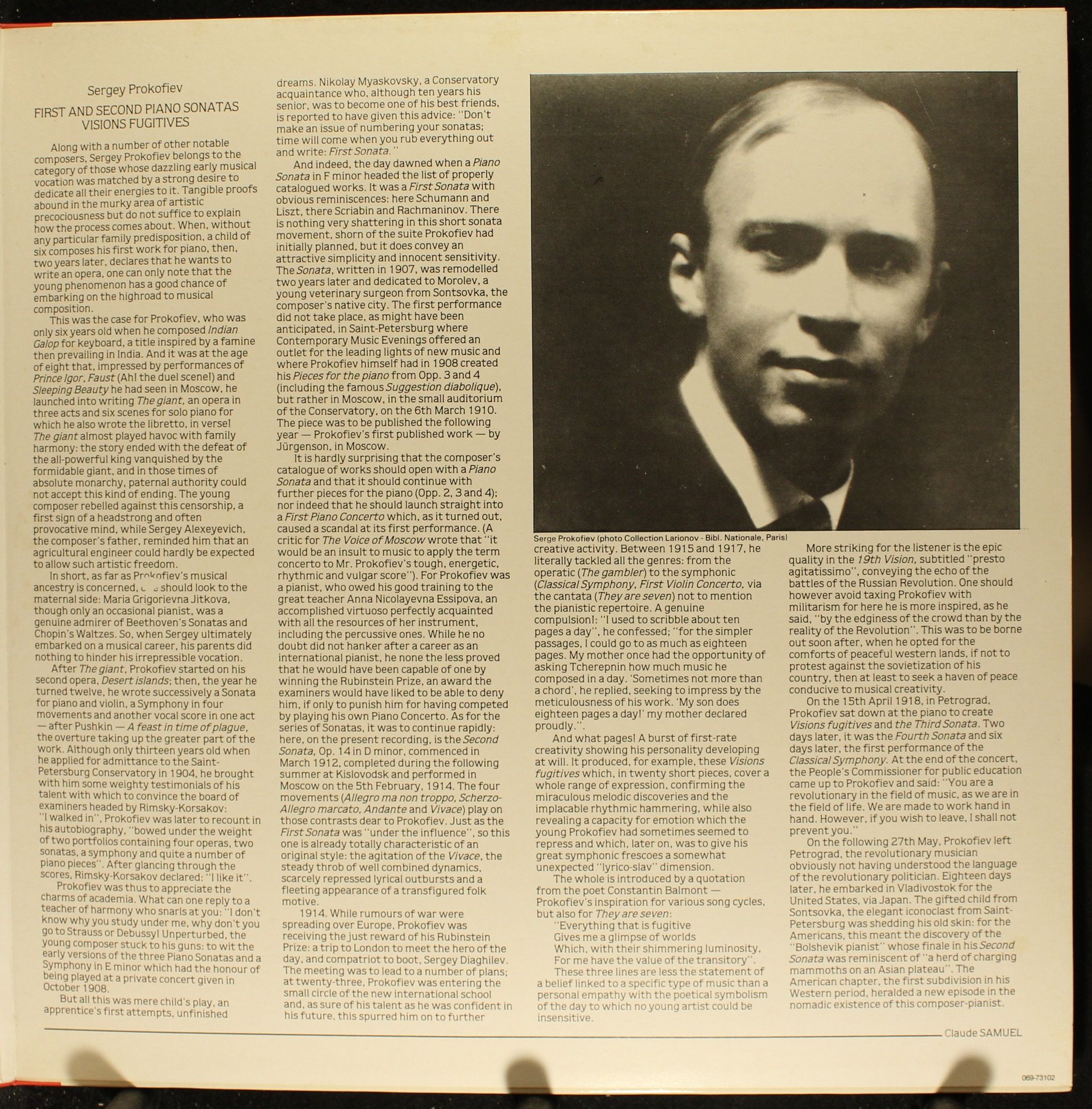 La Voix De Son Maître C 069-73102 - Sergei Prokofiev, Michel Bér - Image 4