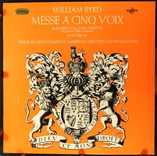 Erato STE 50196 - William Byrd, The King's College Choir Of Camb