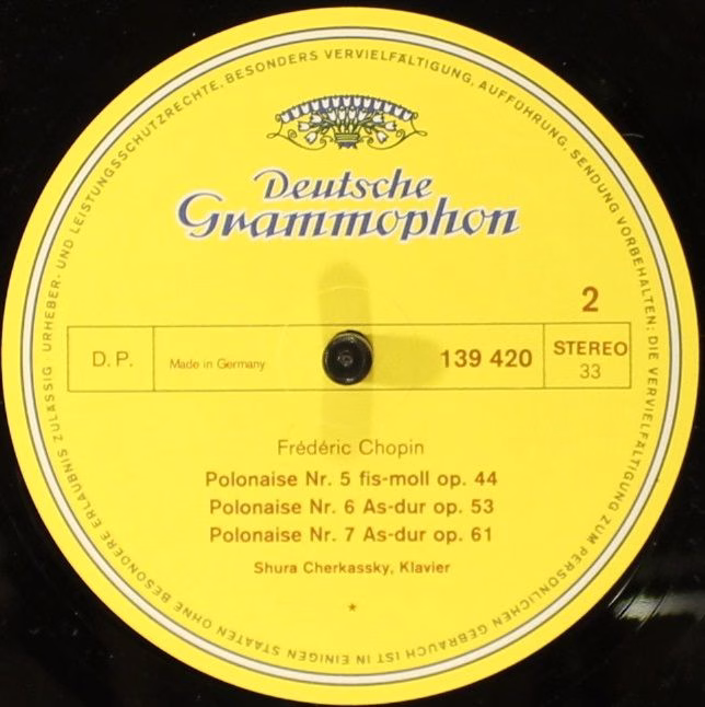 Deutsche Grammophon 139 420 SLPM - Frédéric Chopin, Shura Cherka - Image 4
