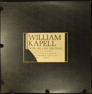 Opus Records (8) 83 - William Kapell - From His Last Recitals