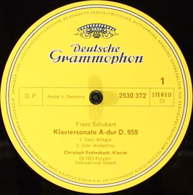 Deutsche Grammophon 2530 372 - Franz Schubert, Christoph Eschenb - Image 5