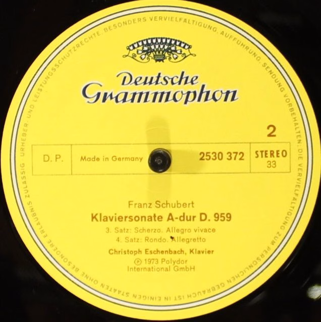 Deutsche Grammophon 2530 372 - Franz Schubert, Christoph Eschenb - Image 6